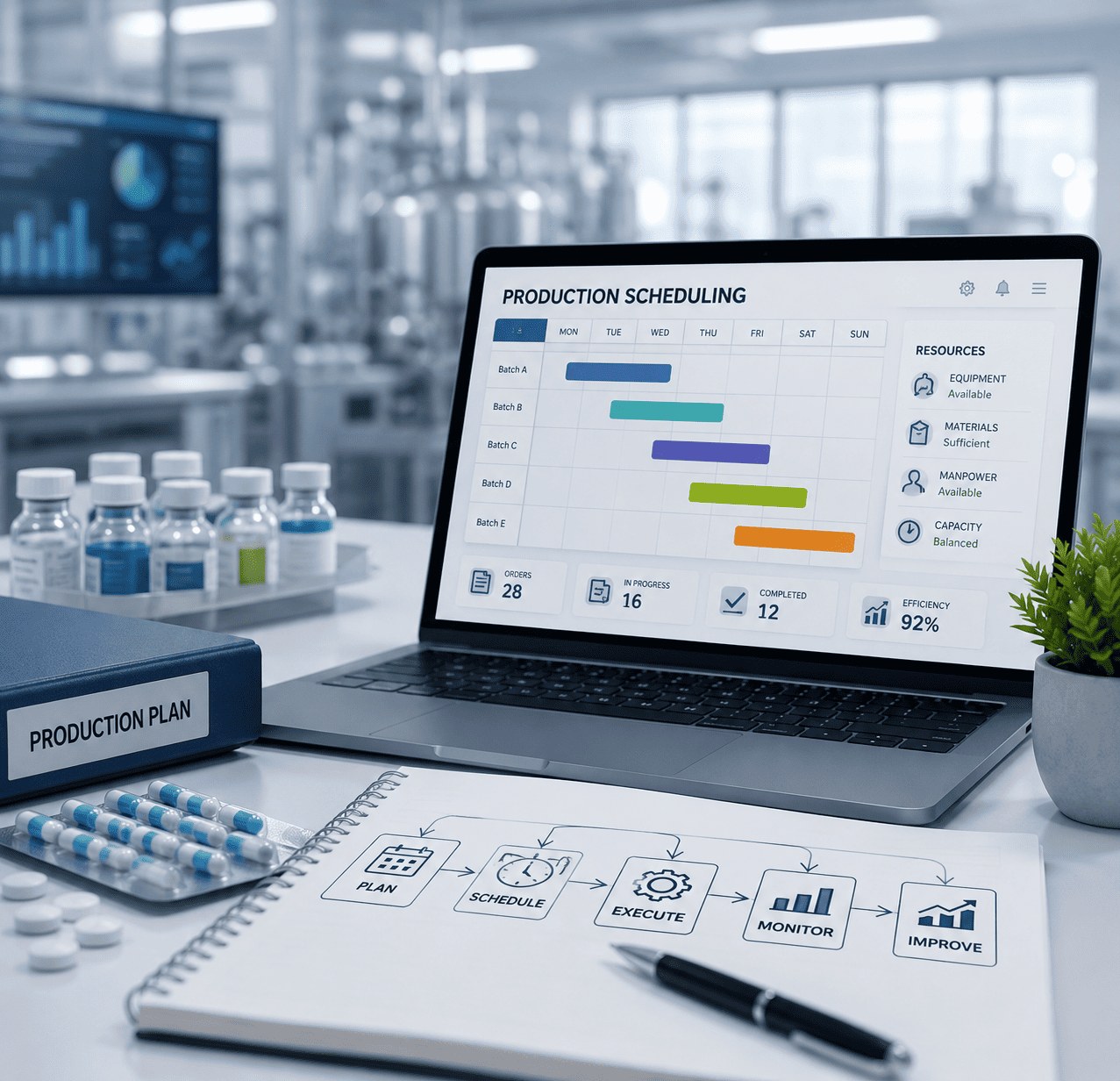 Production Planning & Scheduling Software for Pharmaceutical Manufacturing